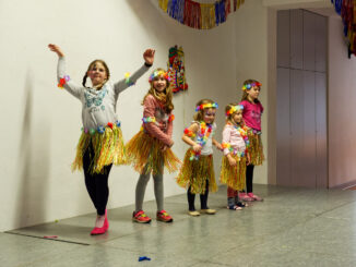 Tanzmäuse des SV Dillhausen beim Kinderfasching 2024