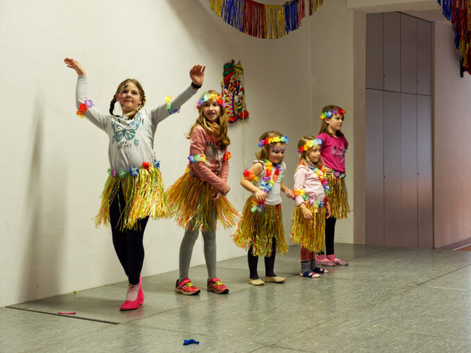Tanzmäuse des SV Dillhausen beim Kinderfasching 2024